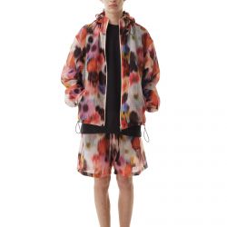 Multicolor Ripstop Hooded Jacket