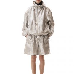 Silver Hooded Jacket