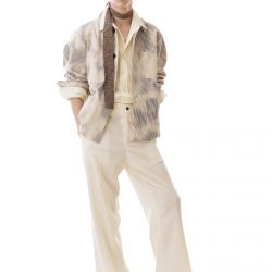 Cream Flare Trousers