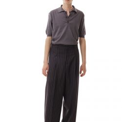 Vitale Gessato Navy Pence Trousers