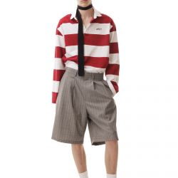 Gessato Grey Pence Shorts