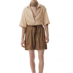 Flocked Nylon Shorts