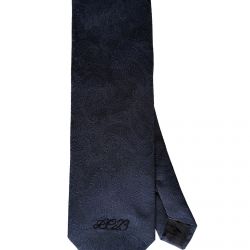 Silk Tie Paisley Navy