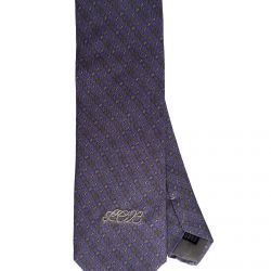 Silk Tie Micro Pattern Lilac
