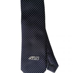 Silk Tie Micro Pois Navy