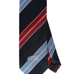 Silk Tie Stripes Red-Blue