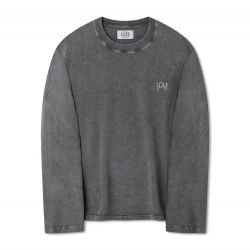 Basic Pigment Dyed Longsleeve T-shirt Black