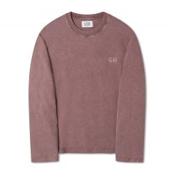Basic Pigment Dyed Longsleeve T-shirt Brown