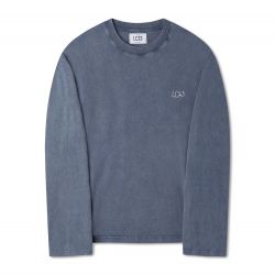Basic Pigment Dyed Longsleeve T-shirt Navy