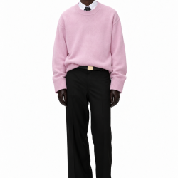 Round Collar Sweater Pink