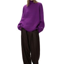 Turtleneck Sweater Purple