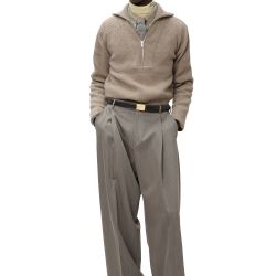 Half Zip Sweater Beige