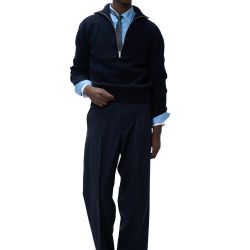 Half Zip Sweater Navy