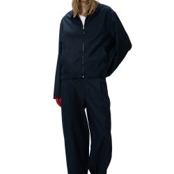 Goms Flannel Overshirt Navy