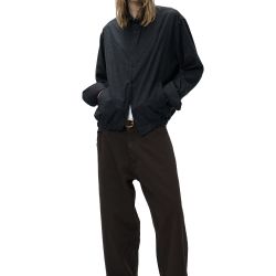 Melange Flannel Shirt Dark Grey