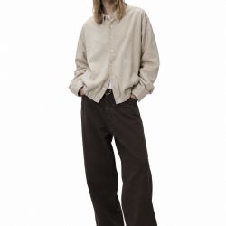 Melange Flannel Shirt Beige