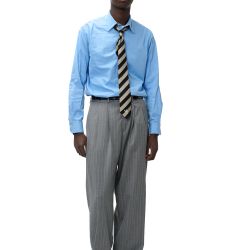 Gessato Grey Trousers