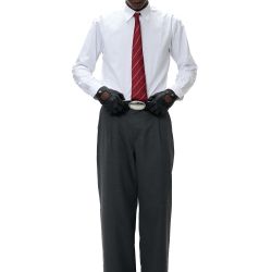 Goms Flannel Grey Trousers