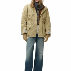 Motorcycle Jacket Beige