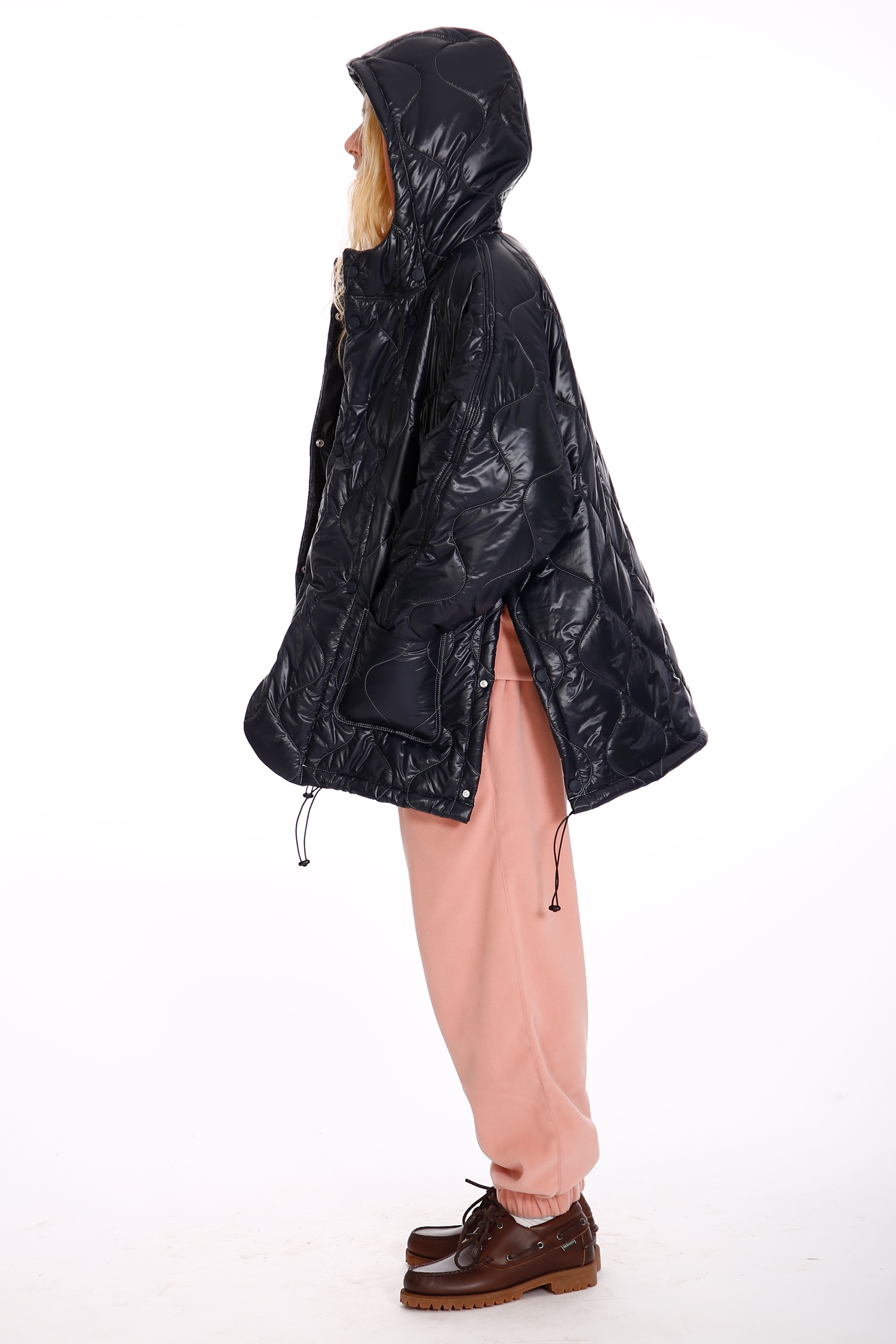 navy nylon jacket