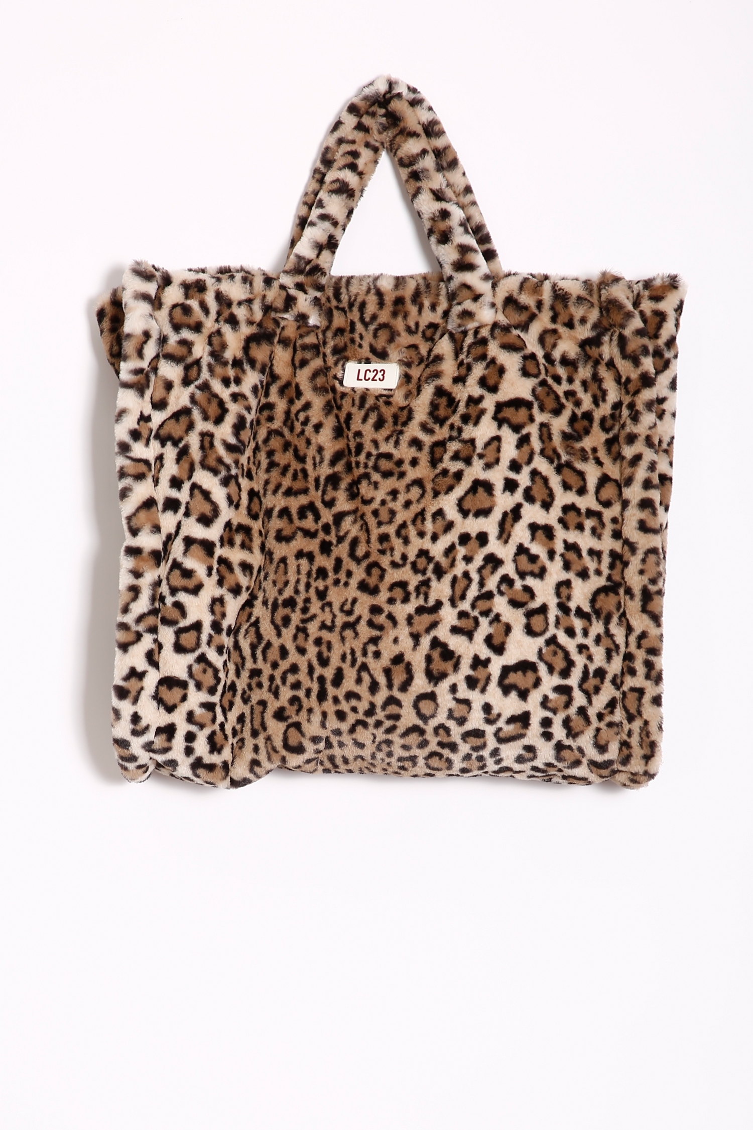leopard fur bag